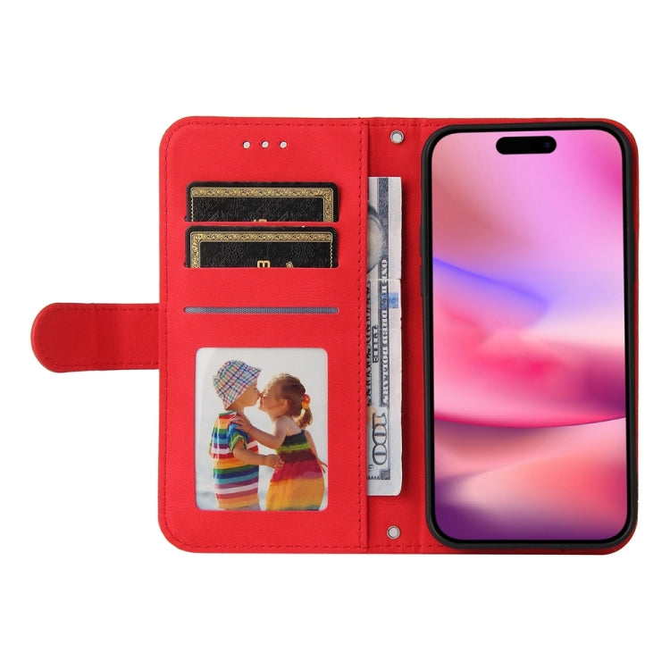 For iPhone 16 Skin Feel Life Tree Leather Phone Case(Red) - iPhone 16 Cases by PMC Jewellery | Online Shopping South Africa | PMC Jewellery | Buy Now Pay Later Mobicred