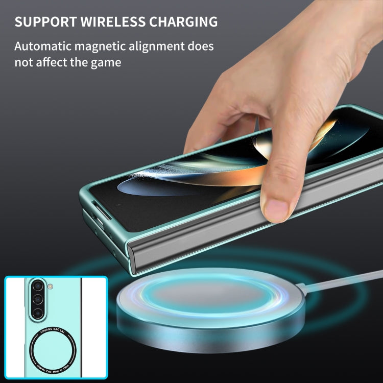 For Samsung Galaxy Z Fold5 Magsafe Magnetic Folding PC Phone Case(Light Blue) - Galaxy Z Fold5 Cases by PMC TechLife | Online Shopping South Africa | PMC TechLife