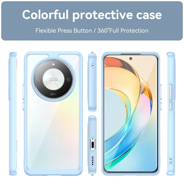 For Honor X50 Colorful Series Acrylic Hybrid TPU Phone Case(Blue) - free shipping - PMC TechLife - Order now!