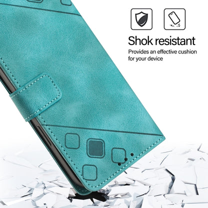 For iPhone SE 2024 Skin-feel Embossed Leather Phone Case(Green) - More iPhone Cases by PMC Jewellery | Online Shopping South Africa | PMC Jewellery | Buy Now Pay Later Mobicred