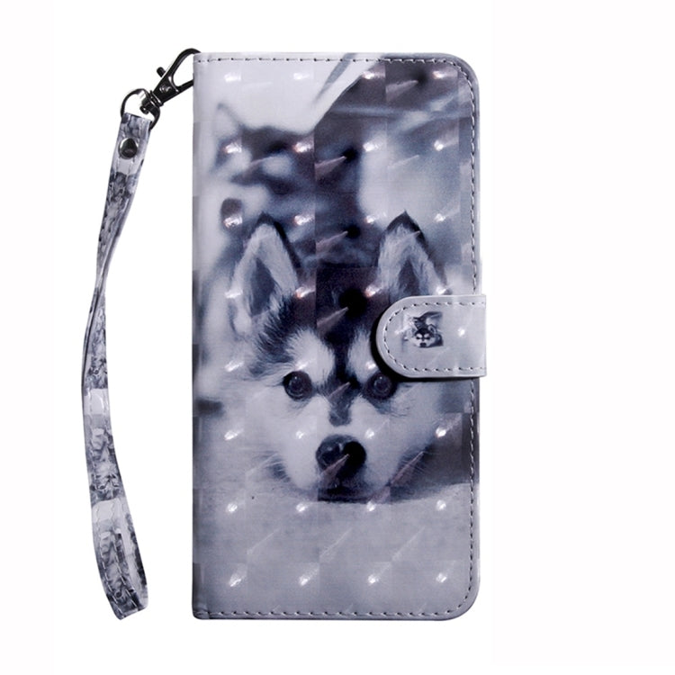 For Google Pixel 9 3D Painted Pattern Leather Phone Case(Husky) - Google Cases by PMC TechLife | Online Shopping South Africa | PMC TechLife | Buy Now Pay Later Mobicred