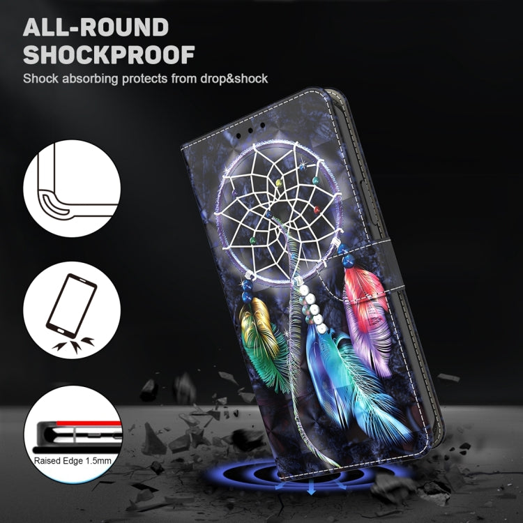 For Google Pixel 9 Pro 3D Painted Pattern Leather Phone Case(Colorful Dreamcatcher) - Google Cases by PMC TechLife | Online Shopping South Africa | PMC TechLife | Buy Now Pay Later Mobicred