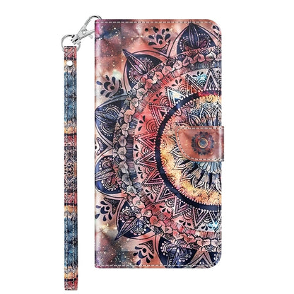 For Google Pixel 9 Pro 3D Painted Pattern Leather Phone Case(Colorful Mandala) - Google Cases by PMC Jewellery | Online Shopping South Africa | PMC Jewellery | Buy Now Pay Later Mobicred