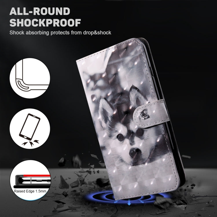 For Google Pixel 9 Pro 3D Painted Pattern Leather Phone Case(Husky) - Google Cases by PMC TechLife | Online Shopping South Africa | PMC TechLife | Buy Now Pay Later Mobicred