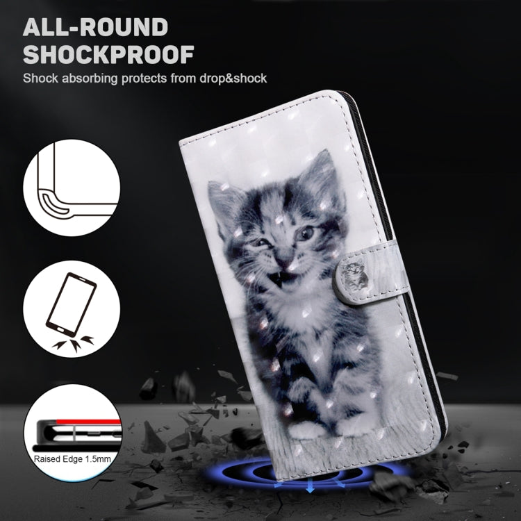 For Google Pixel 9 Pro 3D Painted Pattern Leather Phone Case(Smile Cat) - Google Cases by PMC Jewellery | Online Shopping South Africa | PMC Jewellery | Buy Now Pay Later Mobicred