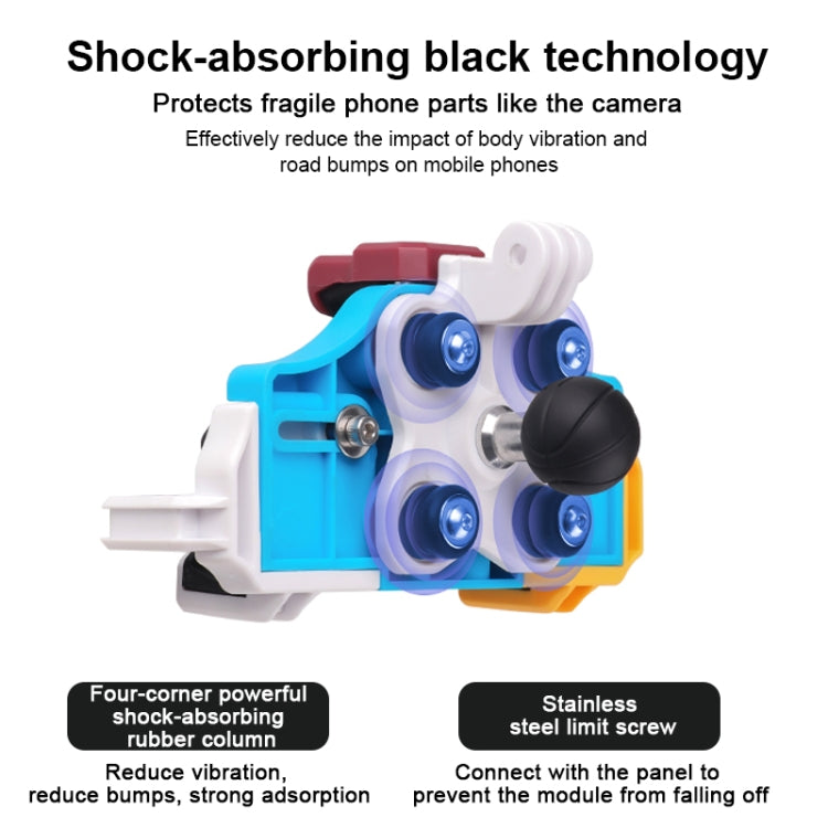 MOTOSLG Crab Motorcycle Phone Clamp Bracket L-Type Rear Mirror Mount(Black) - free shipping - PMC TechLife - Order now!