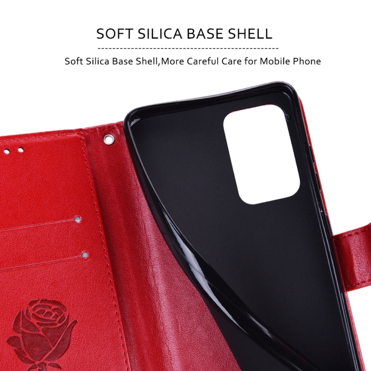 For Xiaomi Redmi Note 13 Pro 5G / Poco X6 Rose Embossed Flip PU Leather Phone Case(Red) - Note 13 Pro Cases by PMC TechLife | Online Shopping South Africa | PMC TechLife | Buy Now Pay Later Mobicred