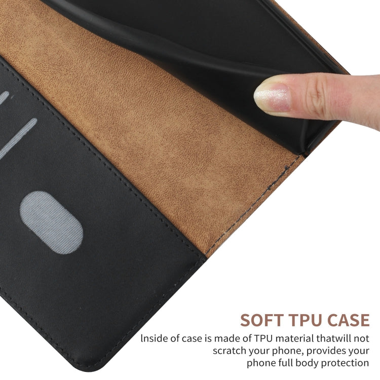 For OnePlus 12 5G Global Genuine Leather Fingerprint-proof Flip Phone Case(Blue) - OnePlus Cases by PMC TechLife | Online Shopping South Africa | PMC TechLife | Buy Now Pay Later Mobicred
