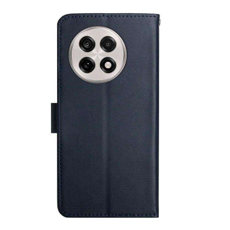 For OnePlus 13 Genuine Leather Fingerprint-proof Flip Phone Case(Blue) - free shipping - PMC TechLife - Order now!