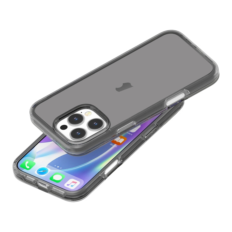 For iPhone 16 Pro Max Shockproof Terminator Transparent Phone Case(Grey) - iPhone 16 Pro Max Cases by PMC TechLife | Online Shopping South Africa | PMC TechLife | Buy Now Pay Later Mobicred