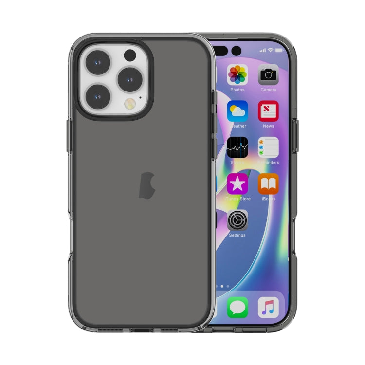 For iPhone 16 Pro Shockproof Terminator Transparent Phone Case(Grey) - free shipping - PMC TechLife - Order now!