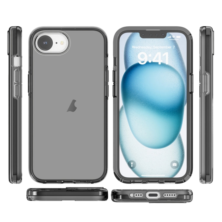 For iPhone 16e Shockproof Terminator Transparent Phone Case(Grey) - iPhone 16e Cases by PMC TechLife | Online Shopping South Africa | PMC TechLife | Buy Now Pay Later Mobicred