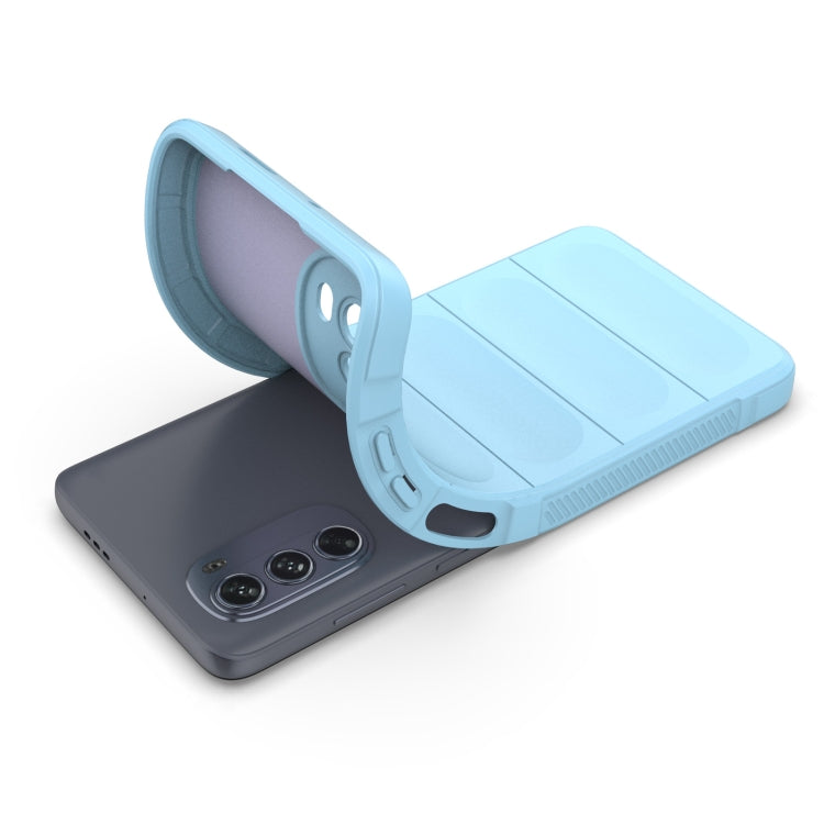 For Motorola Moto G62 5G Magic Shield TPU + Flannel Phone Case(Light Blue) - free shipping - PMC TechLife - Order now!