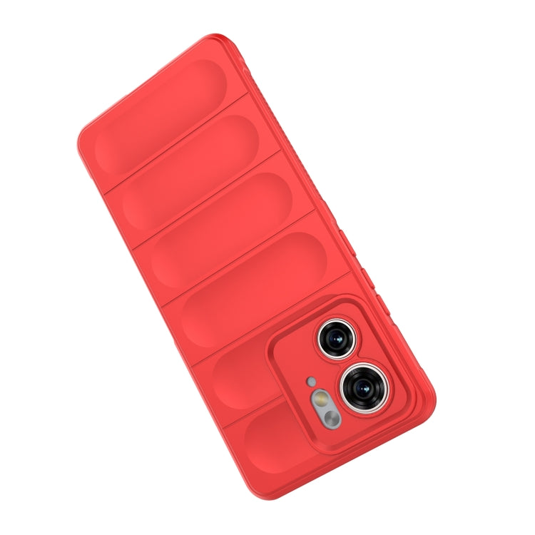 For Motorola Edge 40 5G Magic Shield TPU + Flannel Phone Case(Light Blue) - Motorola Cases by PMC TechLife | Online Shopping South Africa | PMC TechLife | Buy Now Pay Later Mobicred