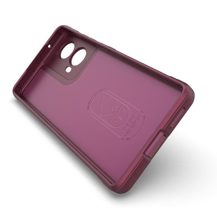 For Motorola Moto G85 5G Global Magic Shield TPU + Flannel Phone Case(Dark Blue) - free shipping - PMC TechLife - Order now!