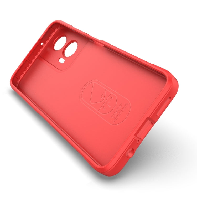 For Motorola Moto G35 5G Global Magic Shield TPU + Flannel Phone Case(Dark Grey) - free shipping - PMC TechLife - Order now!