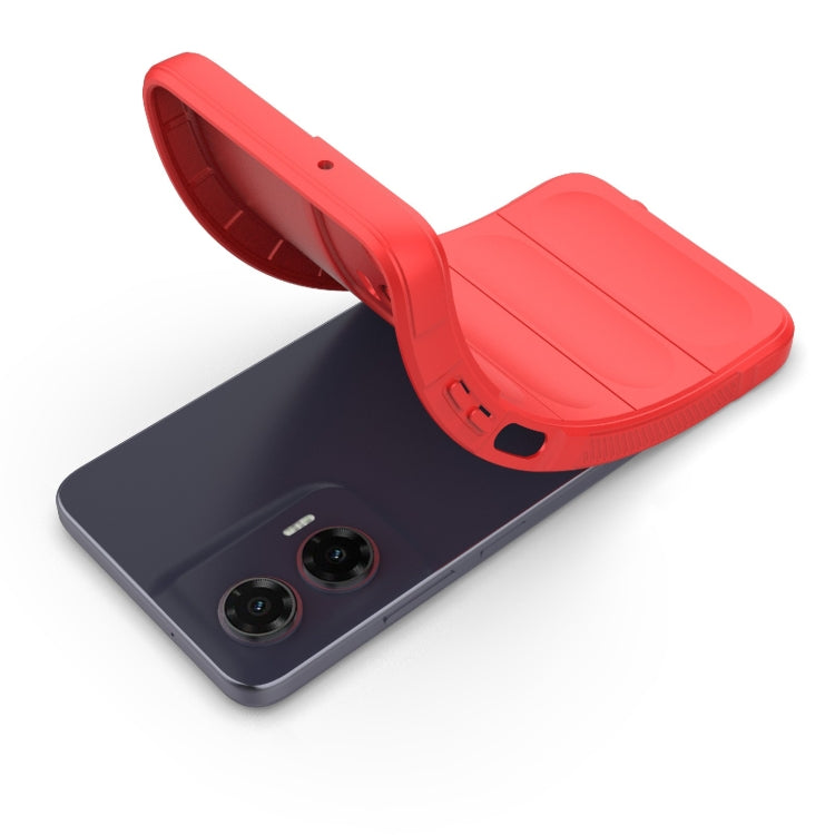 For Motorola Moto G35 5G Global Magic Shield TPU + Flannel Phone Case(Dark Grey) - free shipping - PMC TechLife - Order now!