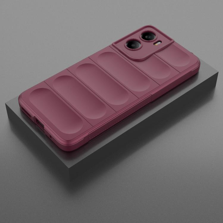 For Motorola Moto G05 4G / E15 Magic Shield TPU + Flannel Phone Case(Wine Red) - free shipping - PMC TechLife - Order now!