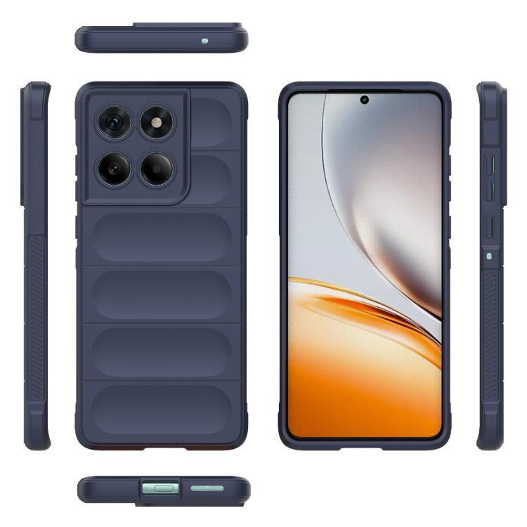 For Motorola Edge 60 Fusion 5G Global Magic Shield TPU + Flannel Phone Case(Dark Blue) - free shipping - PMC TechLife - Order now!