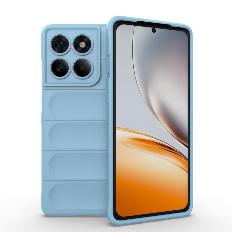 For Motorola Edge 60 Pro 5G Magic Shield TPU + Flannel Phone Case(Light Blue) - free shipping - PMC TechLife - Order now!