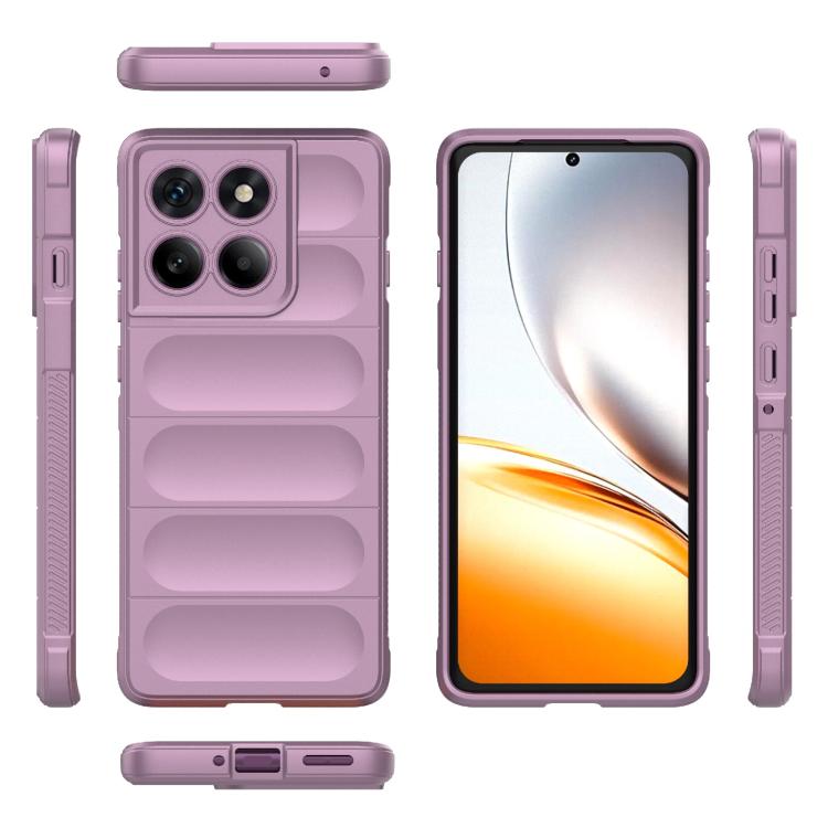 For Motorola Edge 60 Pro 5G Magic Shield TPU + Flannel Phone Case(Purple) - free shipping - PMC TechLife - Order now!