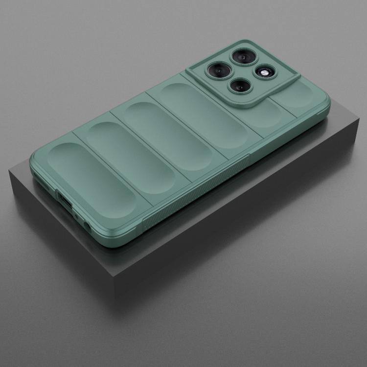 For Motorola Moto G56 5G Magic Shield TPU + Flannel Phone Case(Dark Green) - free shipping - PMC TechLife - Order now!