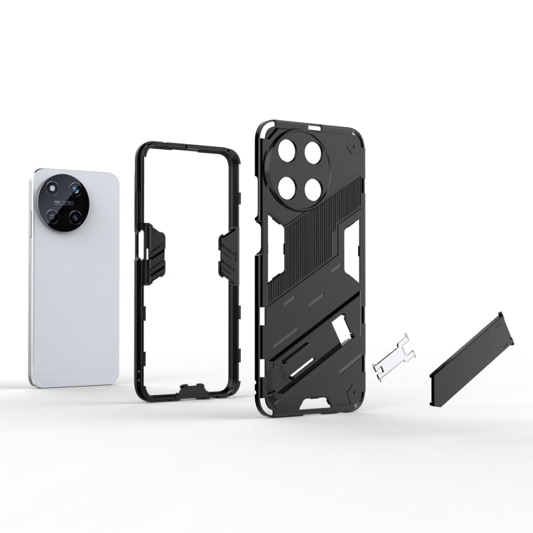 For Realme 11 4G Global Punk Armor 2 in 1 PC + TPU Phone Case with Holder(Red) - free shipping - PMC TechLife - Order now!