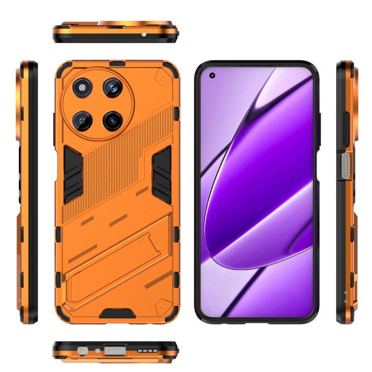 For Realme 11 4G Global Punk Armor 2 in 1 PC + TPU Phone Case with Holder(Orange) - Realme Cases by PMC TechLife | Online Shopping South Africa | PMC TechLife | Buy Now Pay Later Mobicred