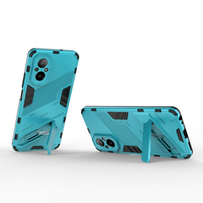 For Realme C67 4G Global Punk Armor 2 in 1 PC + TPU Phone Case with Holder(Blue) - Realme Cases by PMC Jewellery | Online Shopping South Africa | PMC Jewellery | Buy Now Pay Later Mobicred