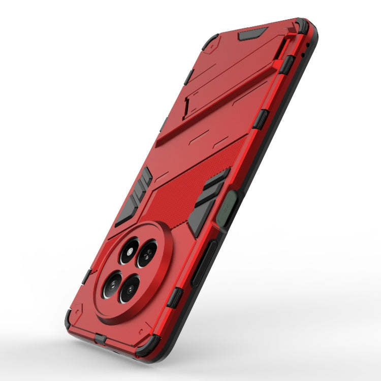 For Realme 12 5G Global Punk Armor 2 in 1 PC + TPU Phone Case with Holder(Red) - free shipping - PMC TechLife - Order now!