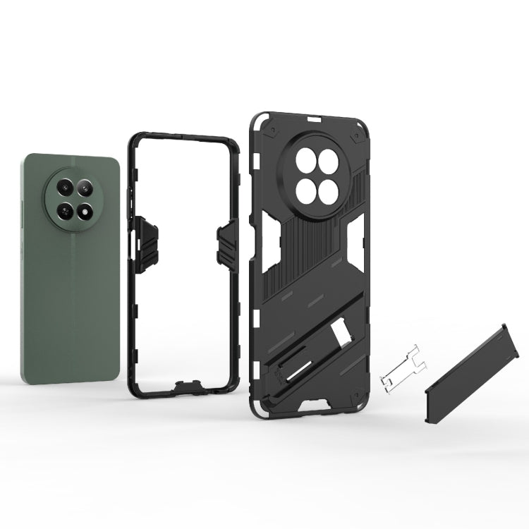 For Realme 12 5G Global Punk Armor 2 in 1 PC + TPU Phone Case with Holder(Blue) - Realme Cases by PMC TechLife | Online Shopping South Africa | PMC TechLife | Buy Now Pay Later Mobicred