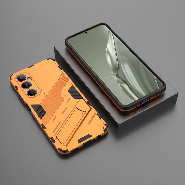 For Realme C65 4G Global Punk Armor 2 in 1 PC + TPU Phone Case with Holder(Orange) - Realme Cases by PMC TechLife | Online Shopping South Africa | PMC TechLife | Buy Now Pay Later Mobicred