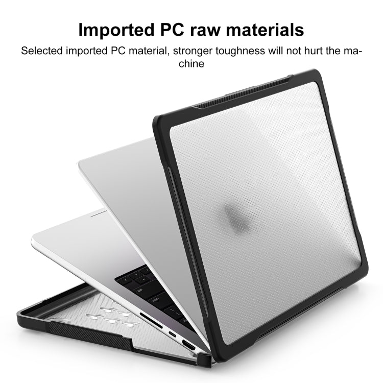 For MacBook Pro 14.2 inch 2023 / 2021 Dot Translucent Laptop Protective Case(Transparent) - MacBook Pro Cases by PMC Jewellery | Online Shopping South Africa | PMC Jewellery | Buy Now Pay Later Mobicred