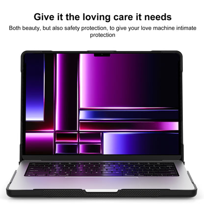 For MacBook Pro 14.2 inch 2023 / 2021 Dot Translucent Laptop Protective Case(Transparent) - MacBook Pro Cases by PMC Jewellery | Online Shopping South Africa | PMC Jewellery | Buy Now Pay Later Mobicred