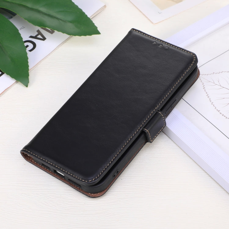 For OnePlus Nord 13 Magnetic Crazy Horse Texture Genuine Leather RFID Phone Case(Black) - OnePlus Cases by PMC TechLife | Online Shopping South Africa | PMC TechLife | Buy Now Pay Later Mobicred