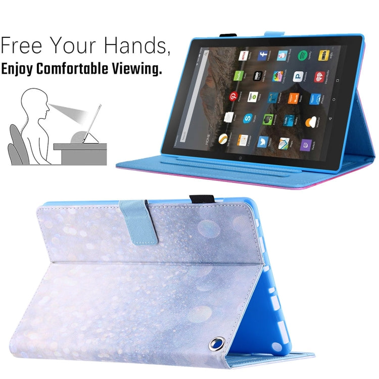For Amazon Fire Max 11 2023 Colored Drawing Smart Leather Tablet Case(Sparkling Sand) - Amazon by PMC TechLife | Online Shopping South Africa | PMC TechLife | Buy Now Pay Later Mobicred