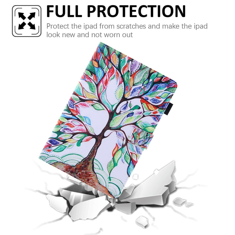 For Amazon Fire Max 11 2023 Colored Drawing Smart Leather Tablet Case(Life Tree) - Amazon by PMC TechLife | Online Shopping South Africa | PMC TechLife | Buy Now Pay Later Mobicred