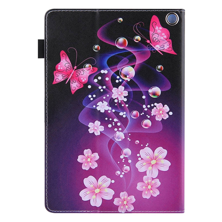 For Amazon Fire Max 11 2023 Colored Drawing Leather Smart Tablet Case(Dual Pink Butterflies) - Amazon by PMC TechLife | Online Shopping South Africa | PMC TechLife | Buy Now Pay Later Mobicred