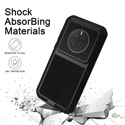 For Huawei P60 / P60 Pro / P60 Art LOVE MEI POWERFUL Metal Shockproof Life Waterproof Dustproof Phone Case(Silver) - Huawei Cases by LOVE MEI | Online Shopping South Africa | PMC Jewellery | Buy Now Pay Later Mobicred