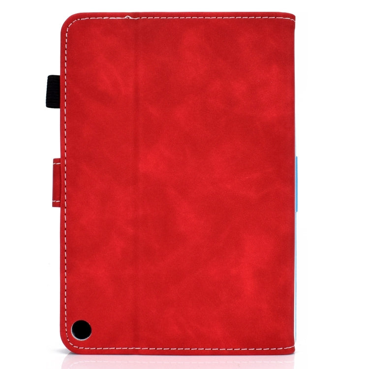 For Amazon Fire Max 11 2023 Cowhide Texture Smart Leather Tablet Case(Red) - Amazon by PMC TechLife | Online Shopping South Africa | PMC TechLife | Buy Now Pay Later Mobicred