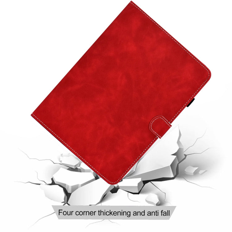 For Amazon Fire Max 11 2023 Cowhide Texture Smart Leather Tablet Case(Red) - Amazon by PMC TechLife | Online Shopping South Africa | PMC TechLife | Buy Now Pay Later Mobicred