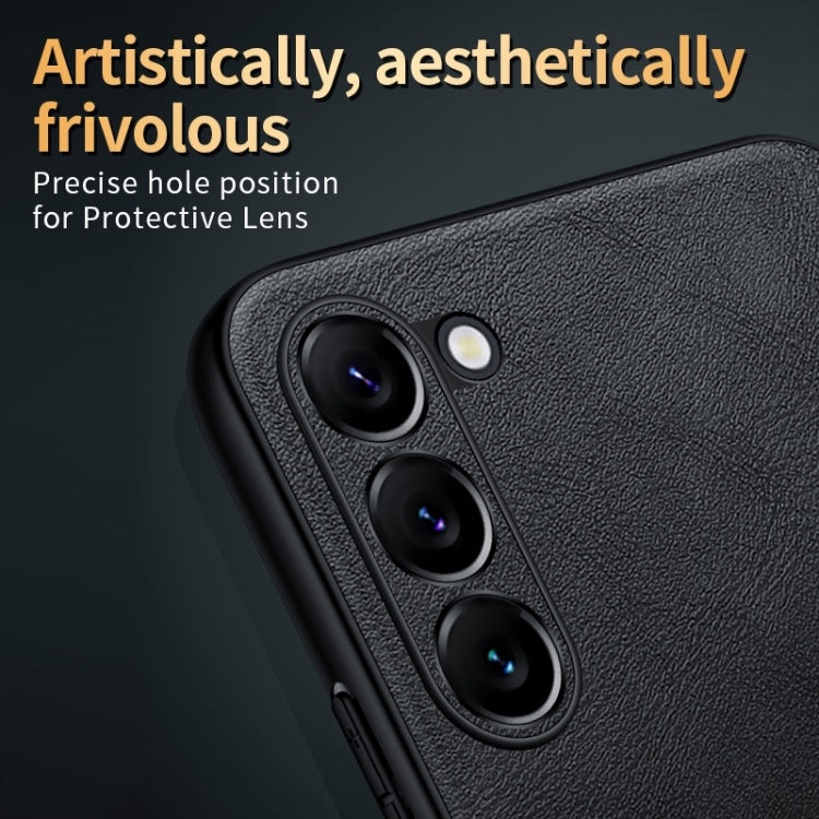 For Samsung Galaxy S23 Ultra 5G SULADA Shockproof TPU Hybrid Handmade Leather Phone Case(Red) - Galaxy S23 Ultra 5G Cases by SULADA | Online Shopping South Africa | PMC TechLife | Buy Now Pay Later Mobicred