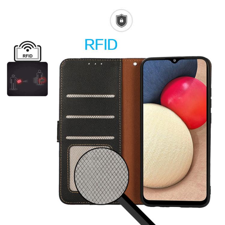 For iPhone 17 KHAZNEH Litchi Texture Leather RFID Phone Case(Black) - free shipping - PMc TechLife - Order now!