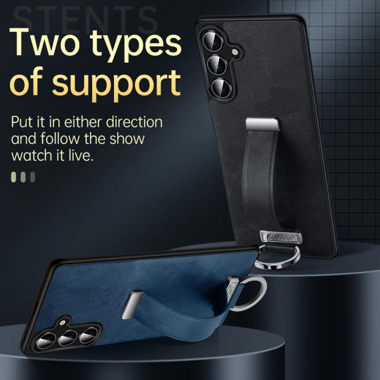 For Samsung Galaxy S23 Ultra 5G SULADA PC Hybrid Leather Texture Skin Feel Shockproof Phone Case(Black) - free shipping - PMC TechLife - Order now!