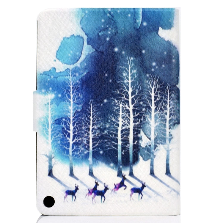 For Amazon Fire Max 11 2023 Colored Drawing Smart Leather Tablet Case(Purple Fawns) - Amazon by PMC TechLife | Online Shopping South Africa | PMC TechLife | Buy Now Pay Later Mobicred