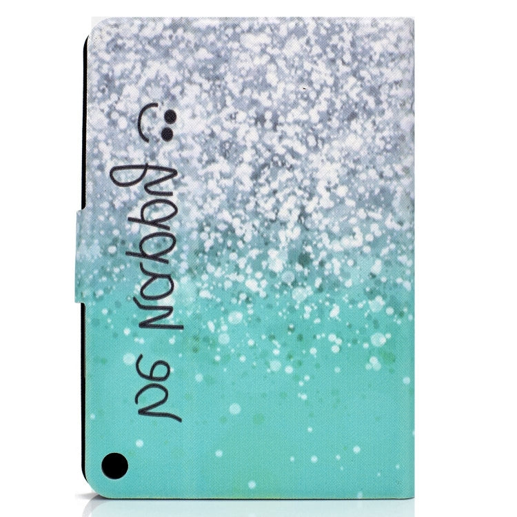 For Amazon Fire Max 11 2023 Colored Drawing Smart Leather Tablet Case(Green Quicksand) - Amazon by PMC TechLife | Online Shopping South Africa | PMC TechLife | Buy Now Pay Later Mobicred