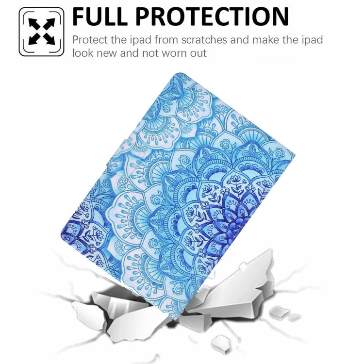 For Amazon Fire Max 11 2023 Colored Drawing Smart Leather Tablet Case(Green Flower) - free shipping - PMC TechLife - Order now!