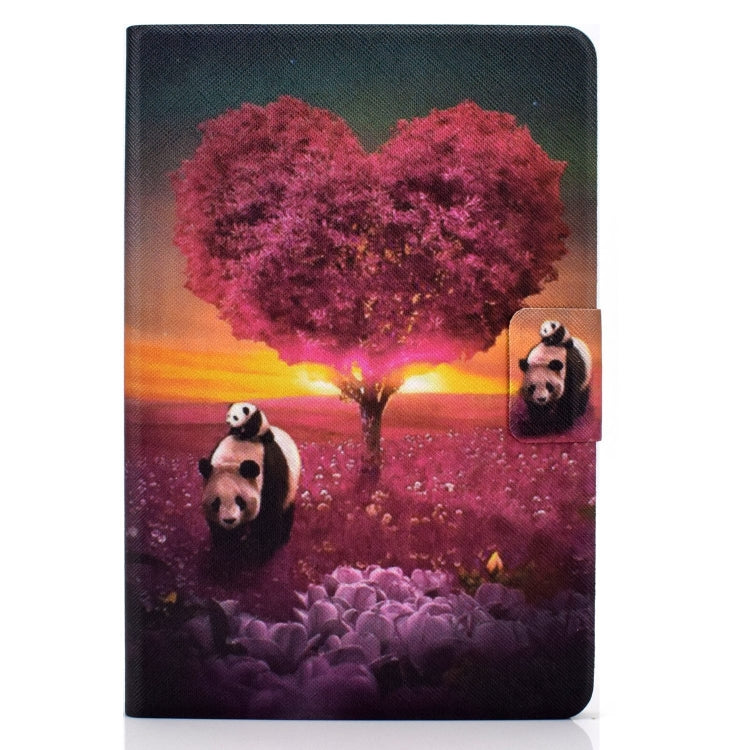 For Amazon Fire Max 11 2023 Colored Drawing Smart Leather Tablet Case(Panda) - Amazon by PMC TechLife | Online Shopping South Africa | PMC TechLife | Buy Now Pay Later Mobicred