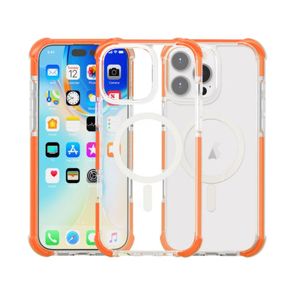 For iPhone 16 Pro Acrylic Magsafe Magnetic Shockproof Phone Case(Orange) - iPhone 16 Pro Cases by PMC Jewellery | Online Shopping South Africa | PMC Jewellery | Buy Now Pay Later Mobicred