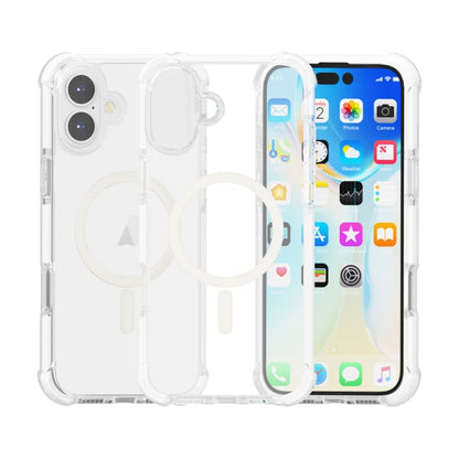 For iPhone 16 Acrylic Magsafe Magnetic Shockproof Phone Case(Transparent) - iPhone 16 Cases by PMC Jewellery | Online Shopping South Africa | PMC Jewellery | Buy Now Pay Later Mobicred